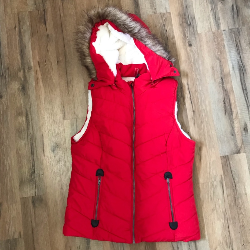 Red Vest | Plush | Optional Hood